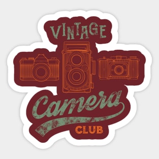 Vintage Camera Club Sticker